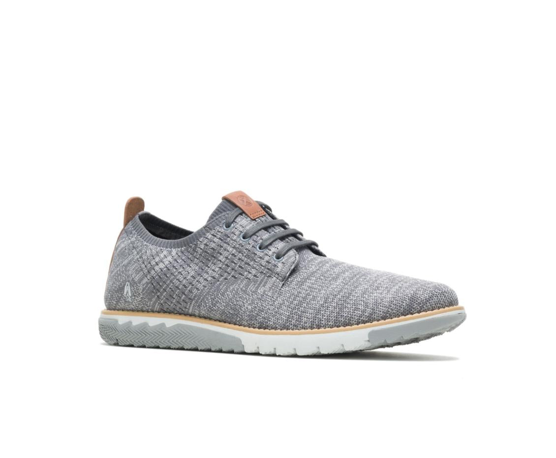 Men Sneakers | Hush Puppies Expert Knit Plain Toe Oxford Grey Textile