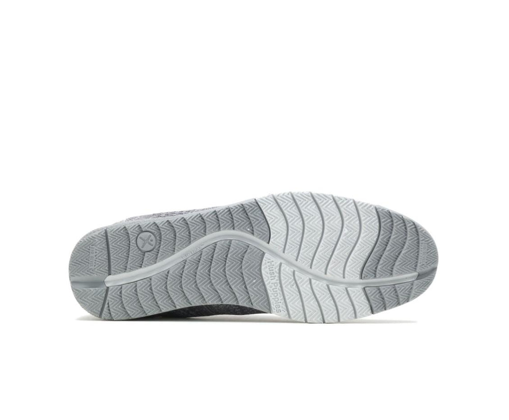 Men Sneakers | Hush Puppies Expert Knit Plain Toe Oxford Grey Textile