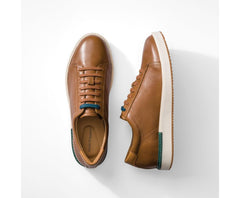 Men Sneakers | Hush Puppies Heath Sneaker Cognac Leather