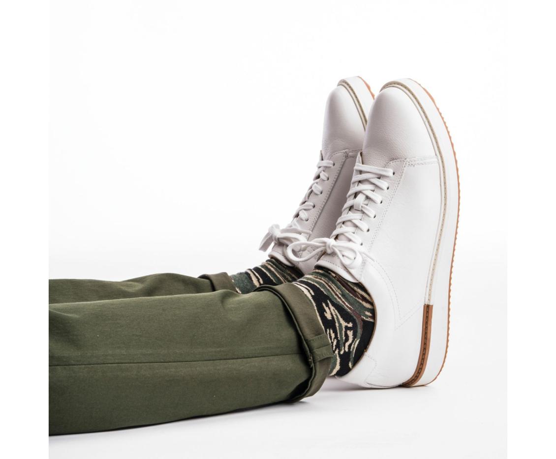 Men Sneakers | Hush Puppies Heath Sneaker Olive Suede