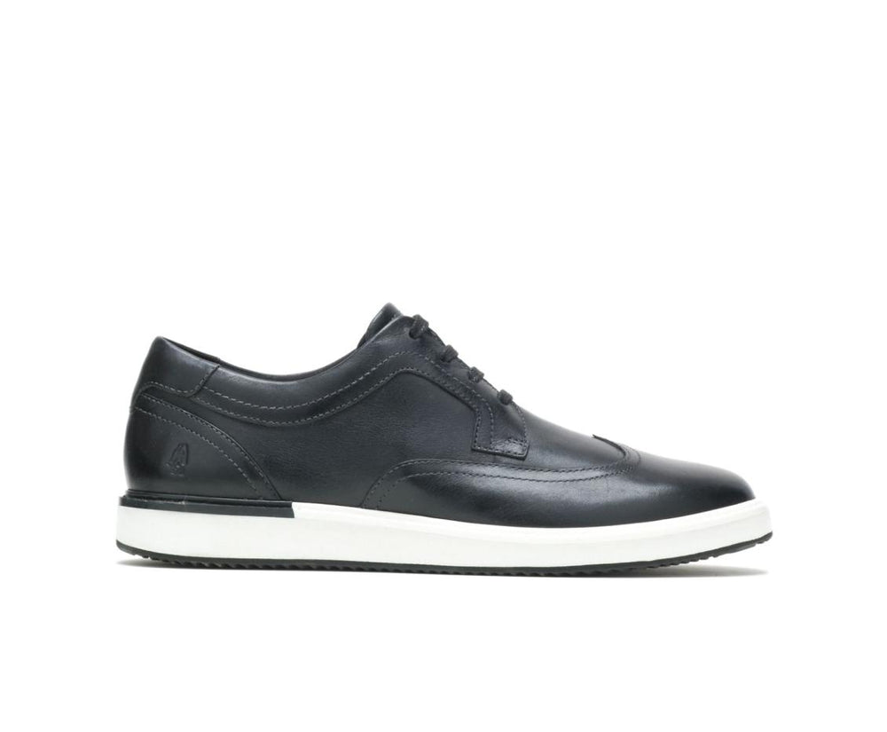 Men Sneakers | Hush Puppies Heath Wingtip Oxford Black Leather