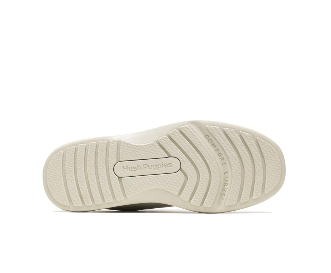 Men Walking Shoes | Hush Puppies Gil Sport White Leather