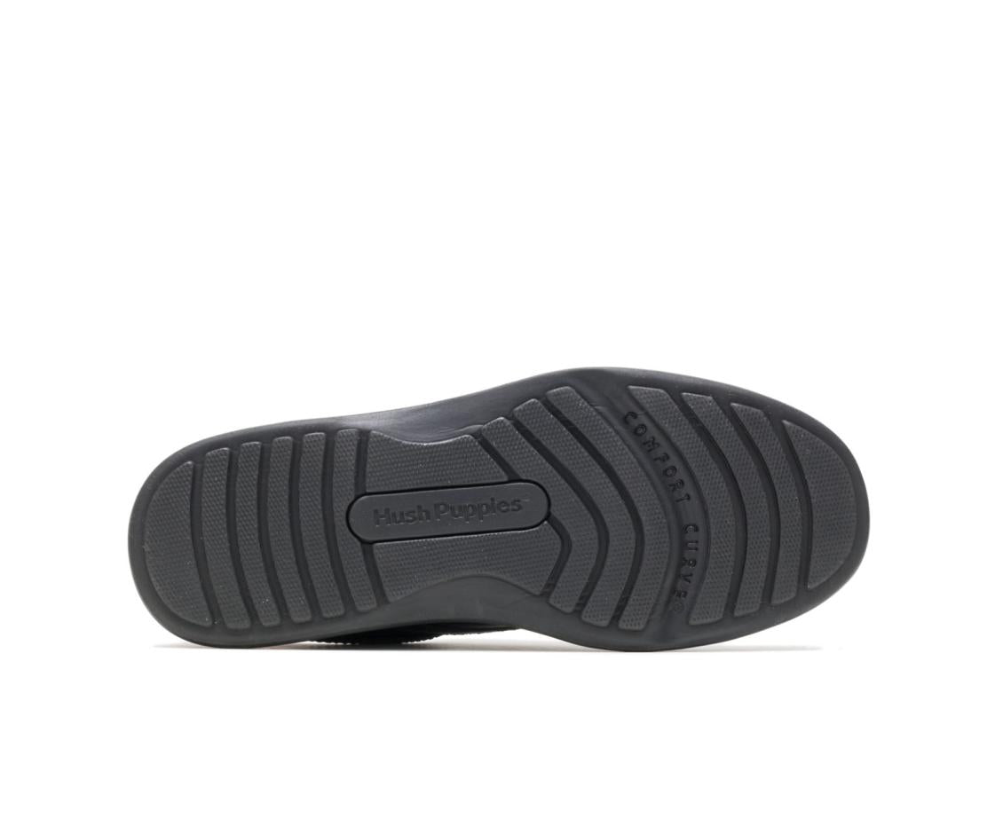 Men Walking Shoes | Hush Puppies Glen Black Leather