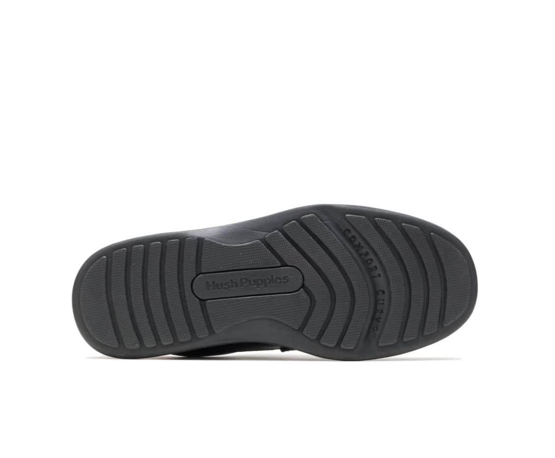 Men Walking Shoes | Hush Puppies Gus Black Leather