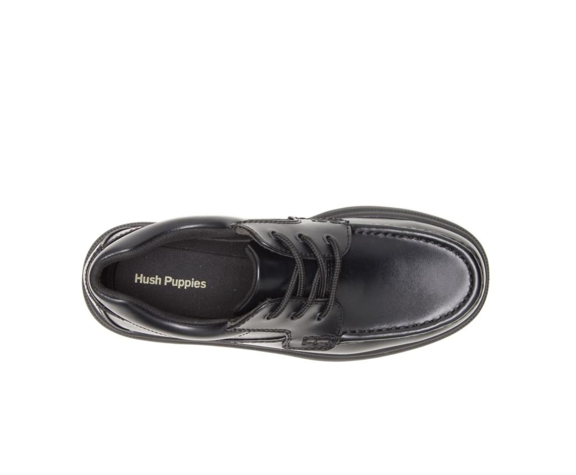 Men Walking Shoes | Hush Puppies Gus Black Leather