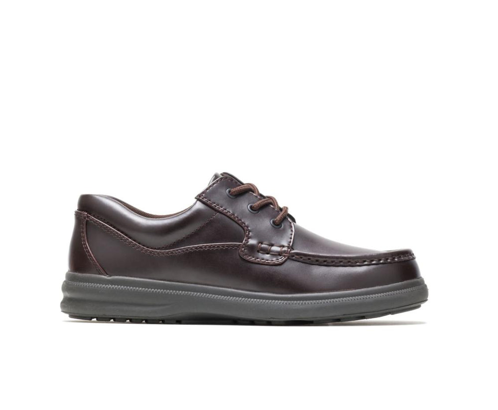 Men Walking Shoes | Hush Puppies Gus Dark Brown Pull-up Leather