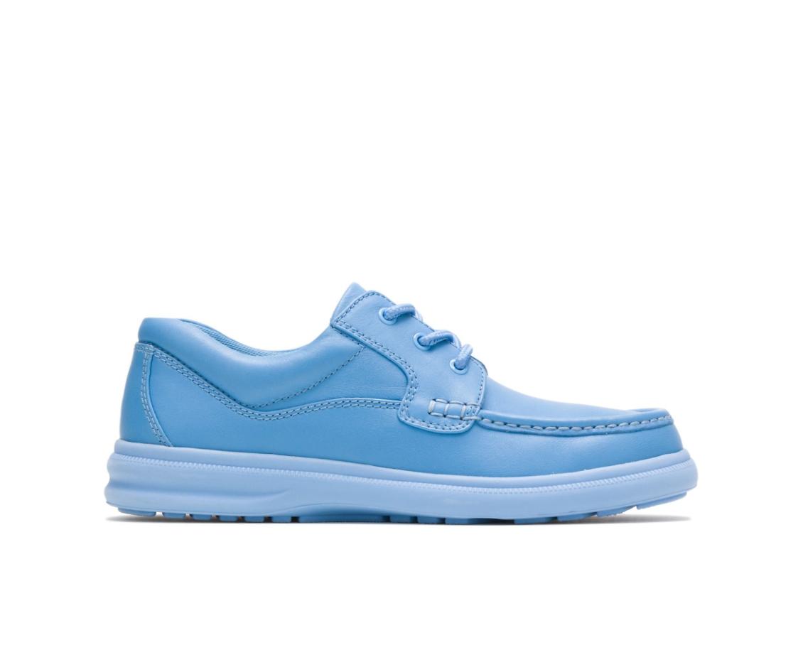 Men Walking Shoes | Hush Puppies Gus Surf Blue Leather
