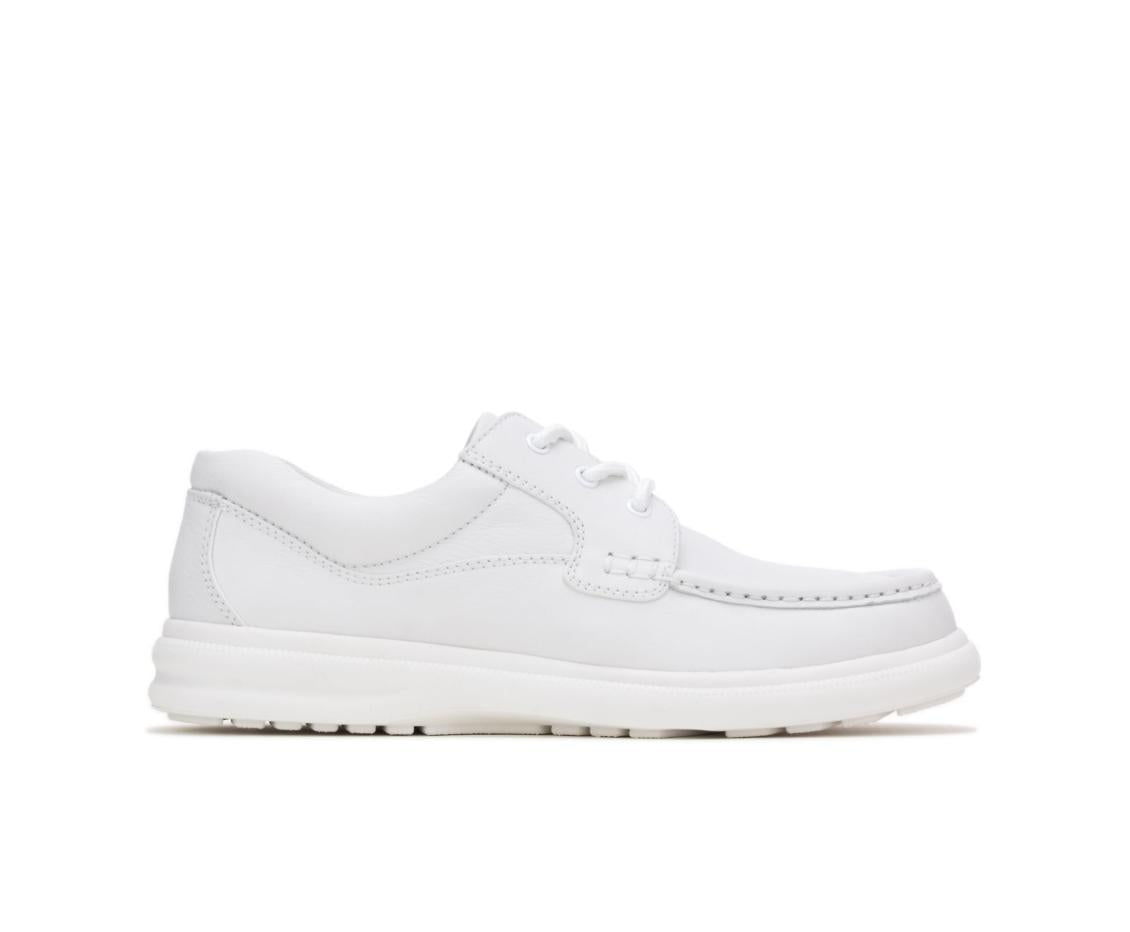 Men Walking Shoes | Hush Puppies Gus White Leather