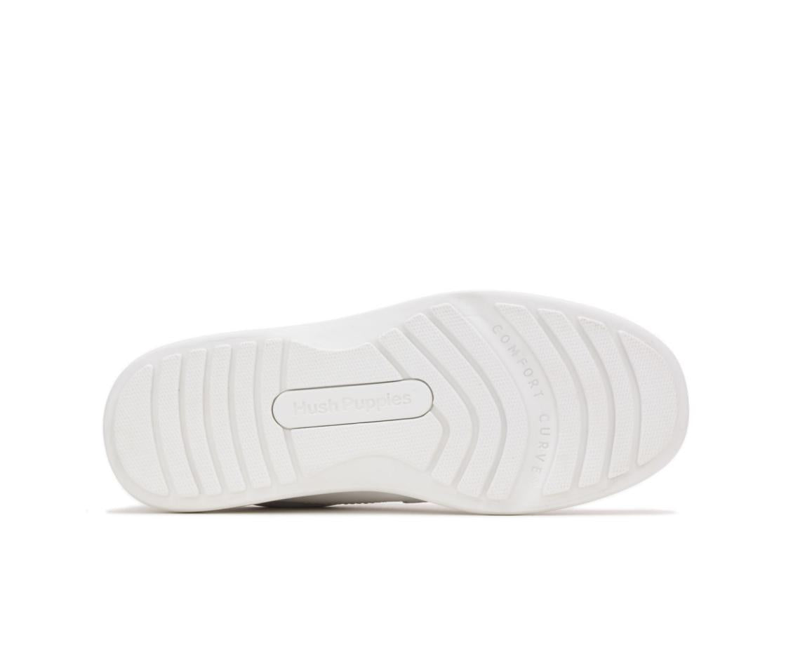 Men Walking Shoes | Hush Puppies Gus White Leather