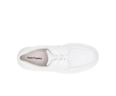 Men Walking Shoes | Hush Puppies Gus White Leather