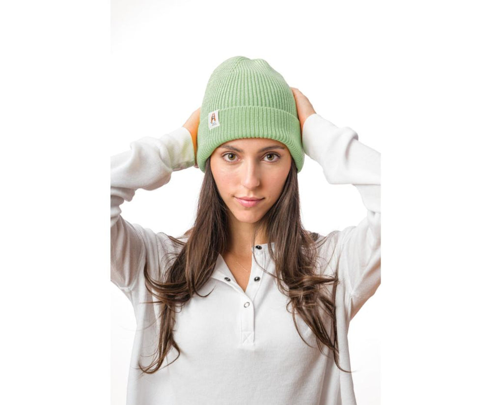 Men/Women Hats | Hush Puppies Knit Beanie Light Sage Green