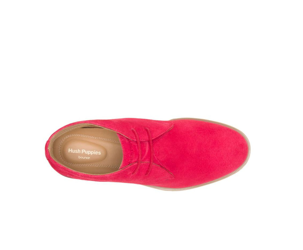 Women Boots | Hush Puppies Bailey Chukka Boot Fire Red Suede