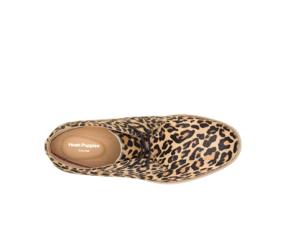 Women Boots | Hush Puppies Bailey Chukka Boot Leopard Calf Hair