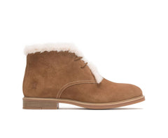Women Boots | Hush Puppies Bailey Fur Chukka Chestnut Suede