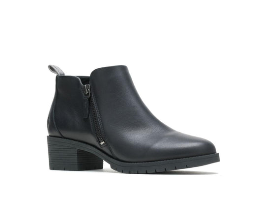 Women Boots | Hush Puppies Hadley Side Zip Boot Black Leather