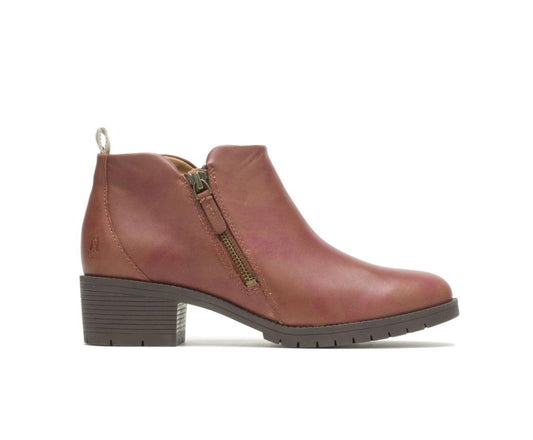 Women Boots | Hush Puppies Hadley Side Zip Boot Cognac Leather