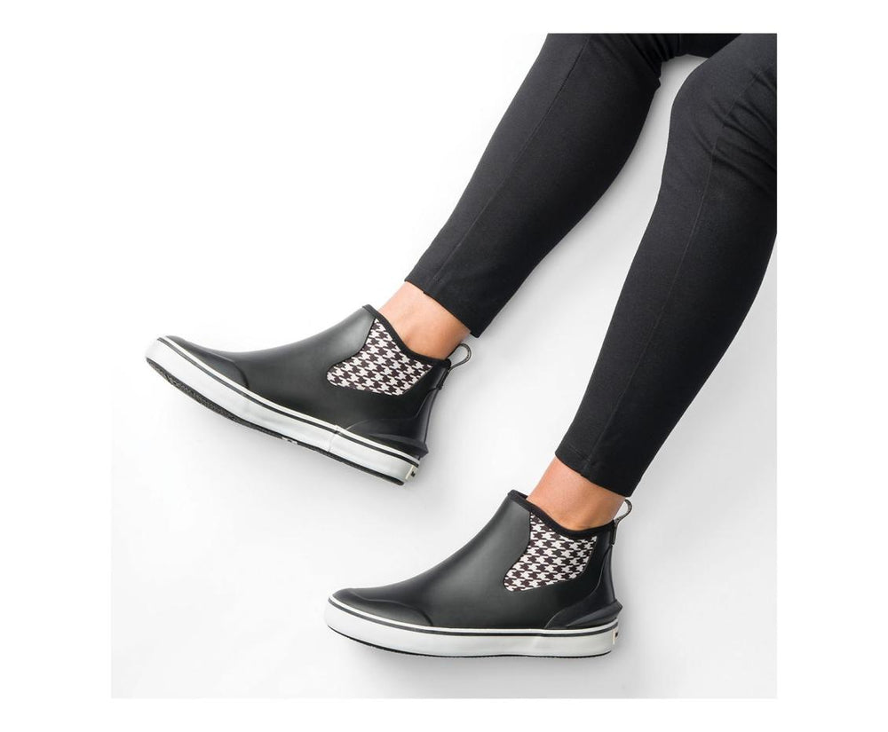 Women Boots | Hush Puppies Rain Sneaker Blackhoundstooth