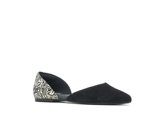 Women Flats &amp; Slip-Ons | Hush Puppies Sadie D'Orsay Black Suedezebra