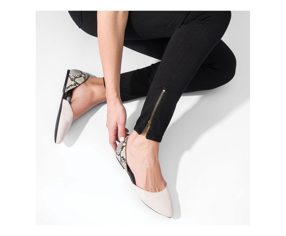 Women Flats &amp; Slip-Ons | Hush Puppies Sadie D'Orsay Black Suedezebra