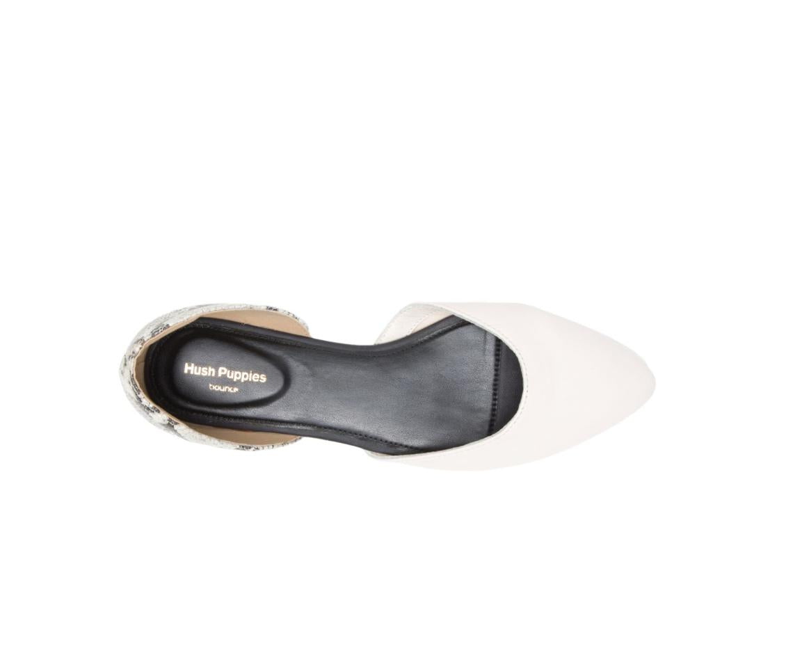 Women Flats &amp; Slip-Ons | Hush Puppies Sadie D'Orsay Ivorysnake Leather