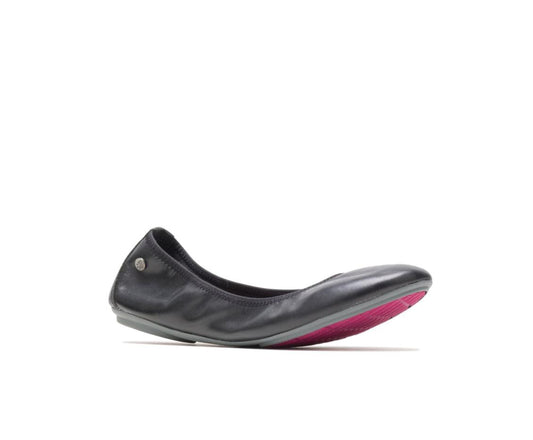Women Flats &amp; Slip-Ons | Hush Puppies Chaste Ballet Black Leather