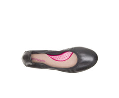 Women Flats &amp; Slip-Ons | Hush Puppies Chaste Ballet Black Leather