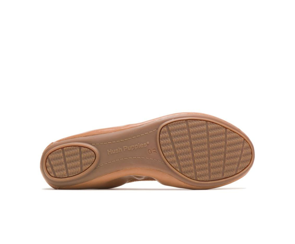 Women Flats &amp; Slip-Ons | Hush Puppies Chaste Ballet Cognac Leather