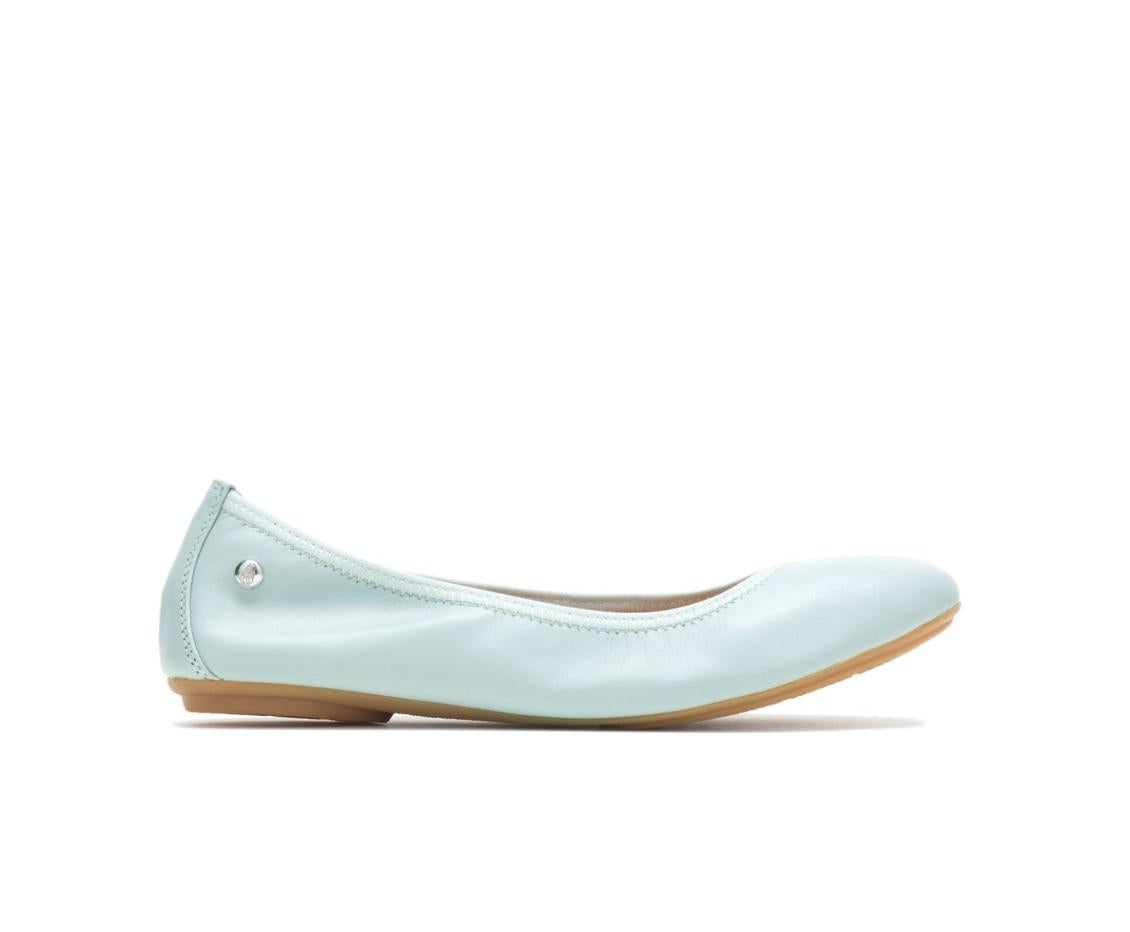 Women Flats &amp; Slip-Ons | Hush Puppies Chaste Ballet Seafoam Leather