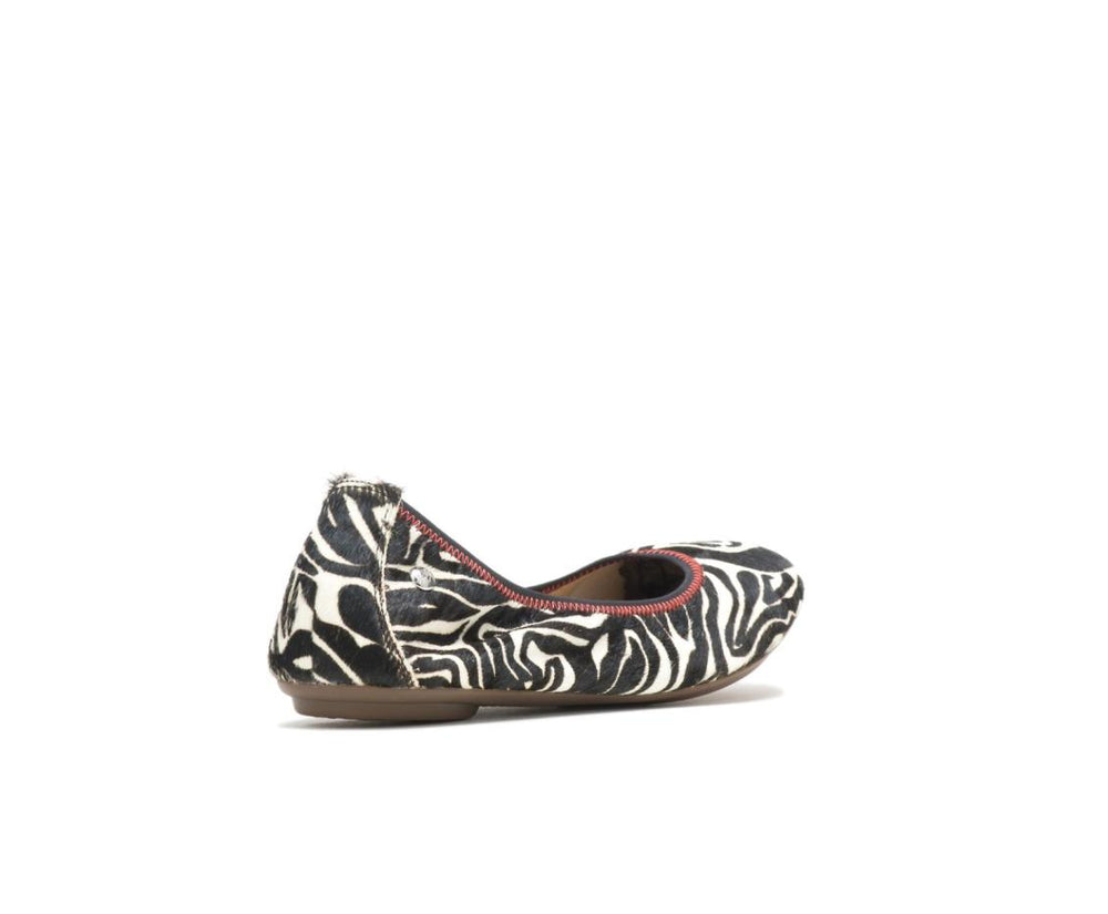 Women Flats &amp; Slip-Ons | Hush Puppies Chaste Ballet Zebra Calf Hair