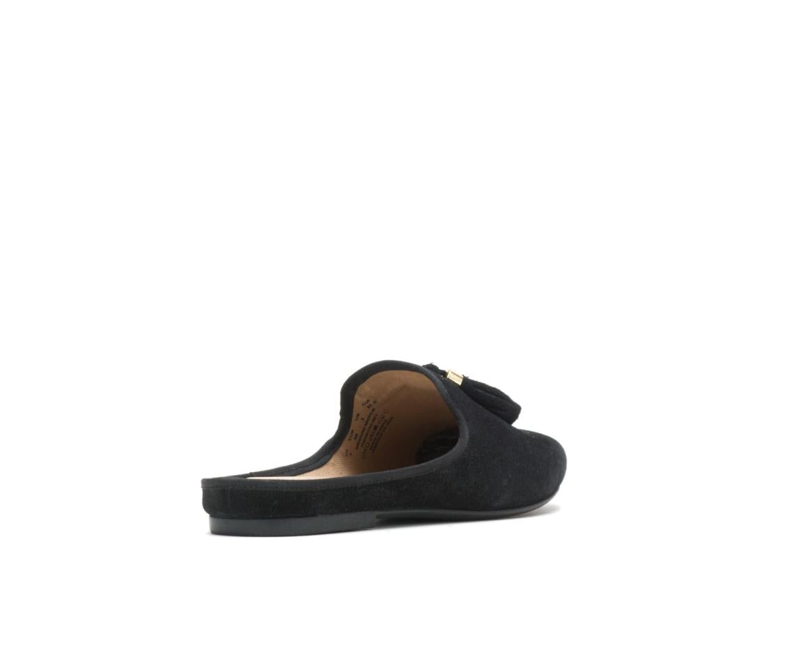 Women Flats &amp; Slip-Ons | Hush Puppies Sadie Tassel Mule Black Suede