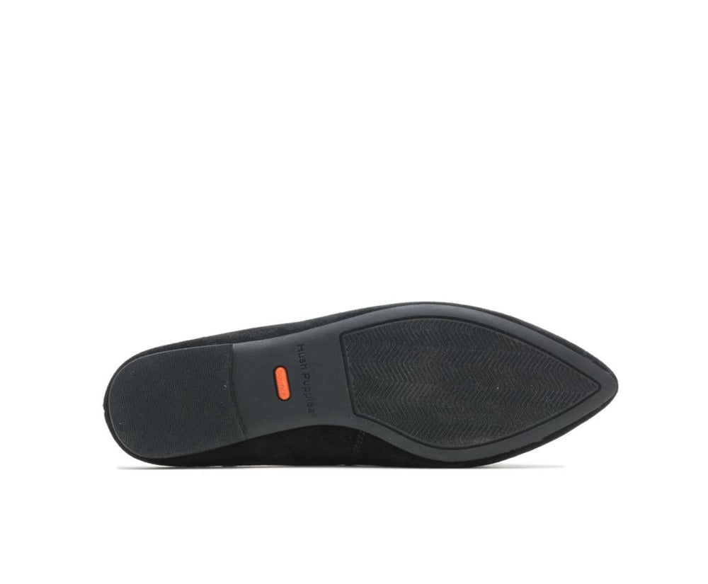 Women Flats &amp; Slip-Ons | Hush Puppies Sadie Tassel Mule Black Suede