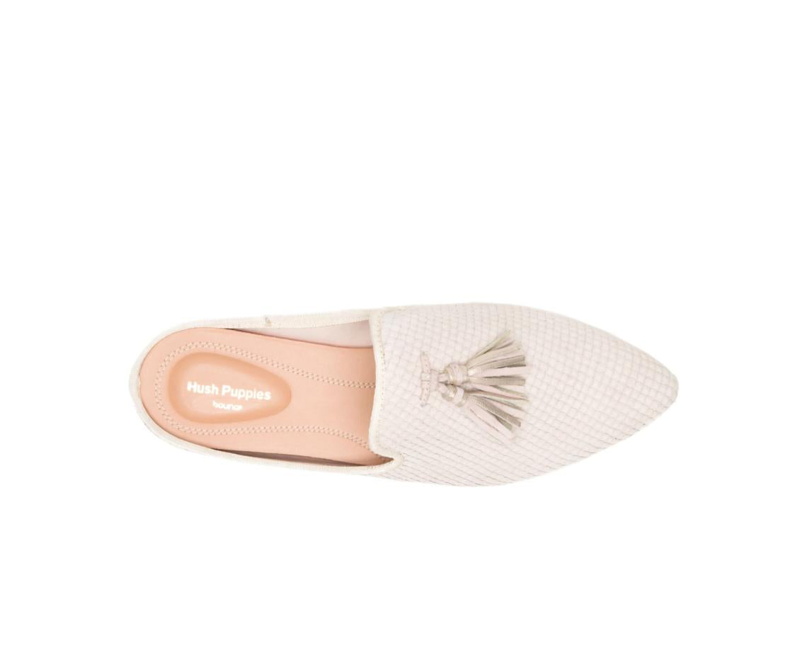 Women Flats &amp; Slip-Ons | Hush Puppies Sadie Tassel Mule Eggnog Cobra Leather