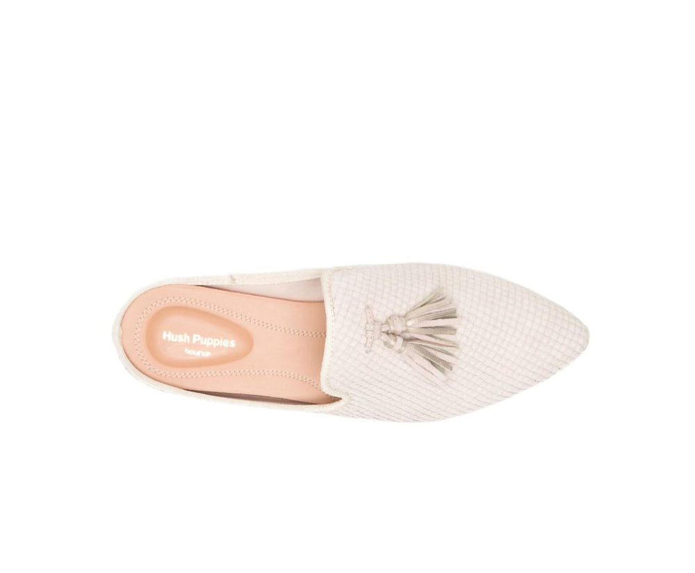 Women Flats &amp; Slip-Ons | Hush Puppies Sadie Tassel Mule Eggnog Cobra Leather