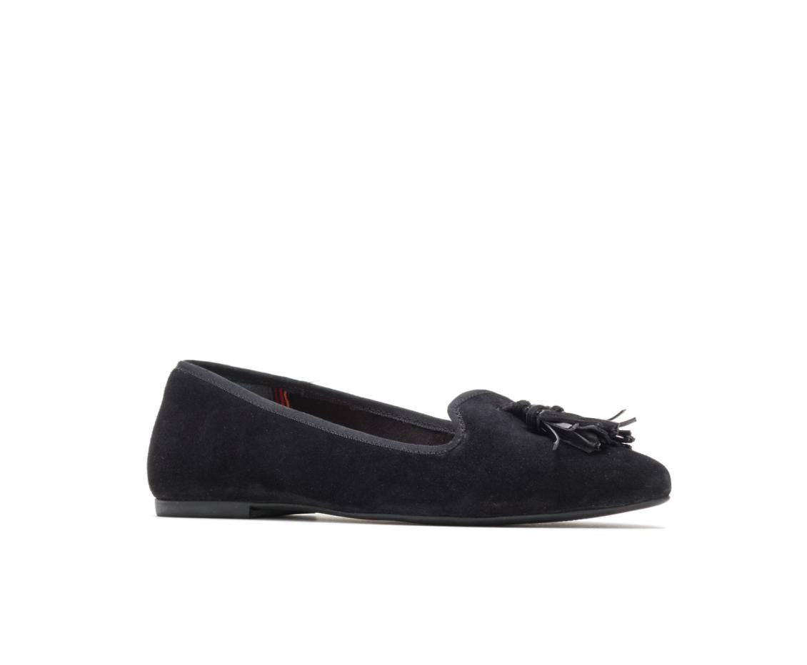 Women Flats &amp; Slip-Ons | Hush Puppies Sadie Tassel Slip-On Black Suede