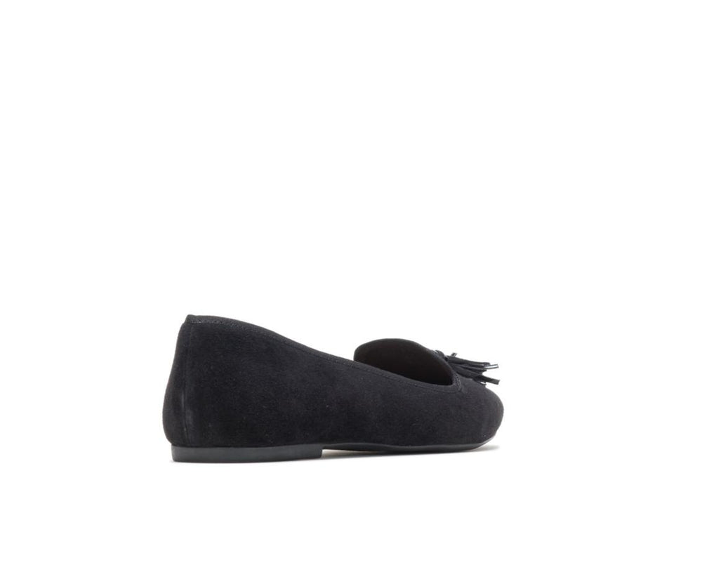 Women Flats &amp; Slip-Ons | Hush Puppies Sadie Tassel Slip-On Black Suede