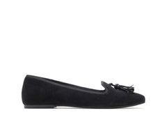 Women Flats &amp; Slip-Ons | Hush Puppies Sadie Tassel Slip-On Black Suede