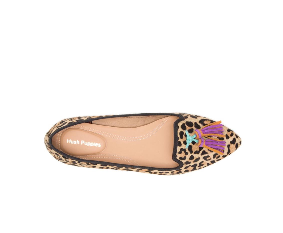 Women Flats &amp; Slip-Ons | Hush Puppies Sadie Tassel Slip-On Leopard Calf Hair
