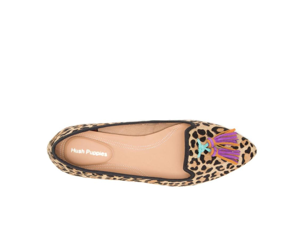 Women Flats &amp; Slip-Ons | Hush Puppies Sadie Tassel Slip-On Leopard Calf Hair