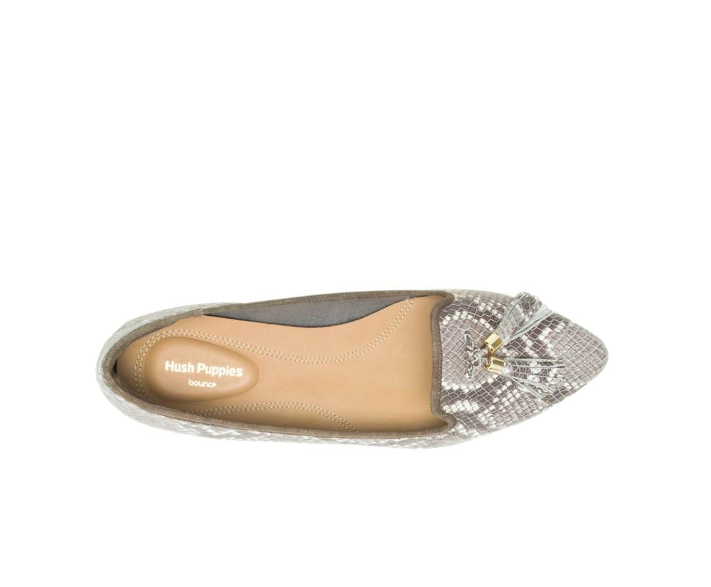 Women Flats &amp; Slip-Ons | Hush Puppies Sadie Tassel Slip-On Natural Snake Leather