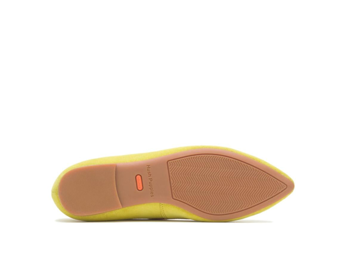 Women Flats &amp; Slip-Ons | Hush Puppies Sadie Tassel Slip-On Sun Yellow Suede