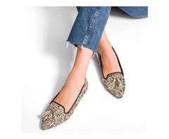 Women Flats &amp; Slip-Ons | Hush Puppies Sadie Tassel Slip-On Zebra Calf Hair