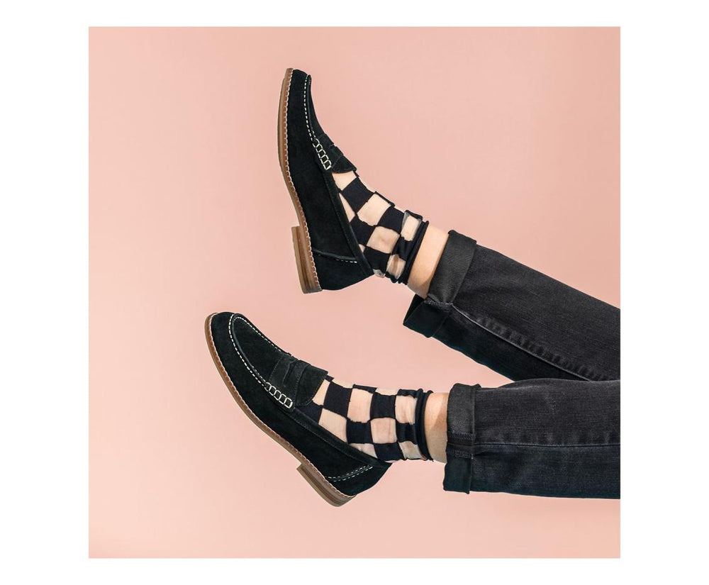 Women Flats &amp; Slip-Ons | Hush Puppies Wren Loafer Black Suede