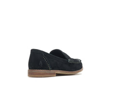 Women Flats &amp; Slip-Ons | Hush Puppies Wren Loafer Black Suede