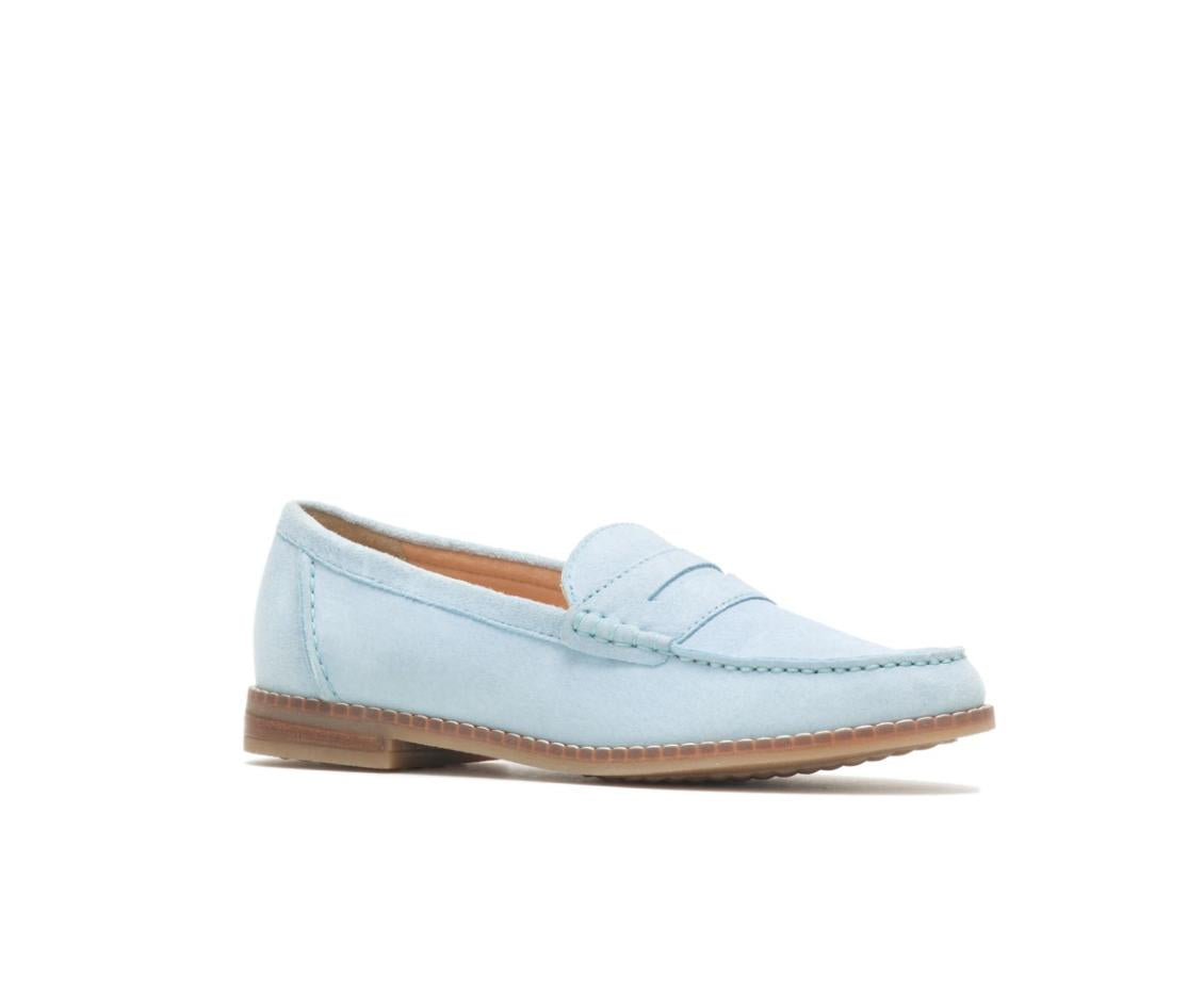 Women Flats &amp; Slip-Ons | Hush Puppies Wren Loafer Blue Dusk Suede