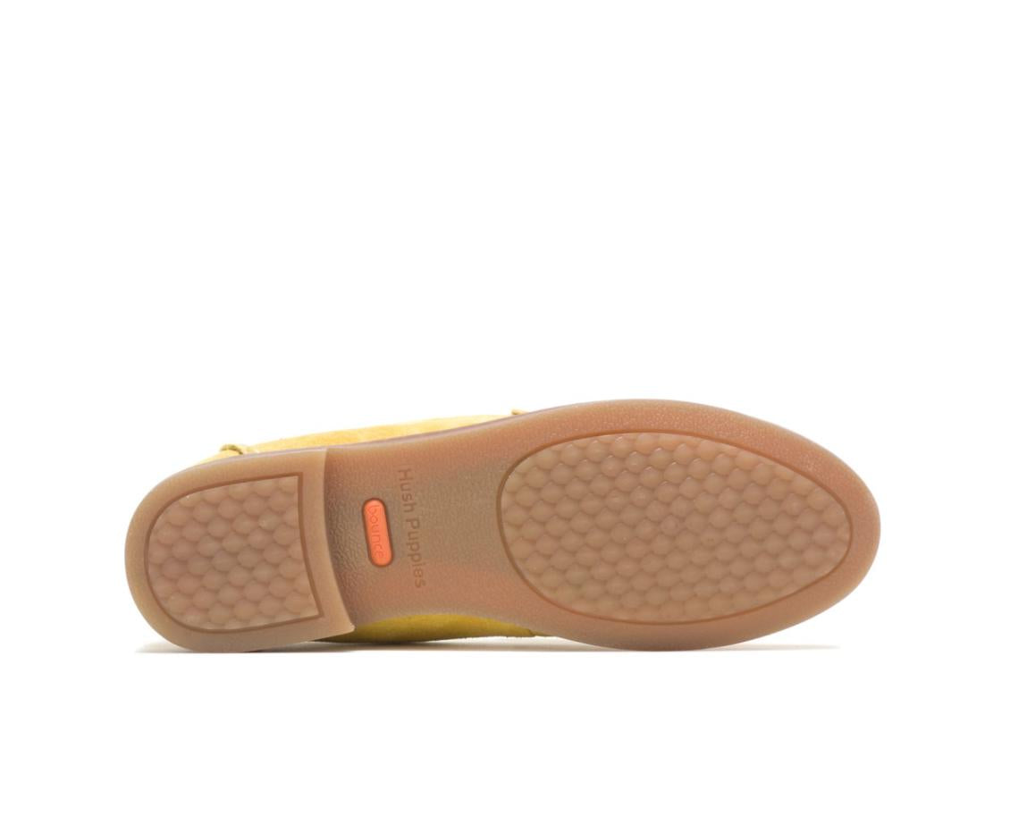 Women Flats &amp; Slip-Ons | Hush Puppies Wren Loafer Lemon Curry Suede