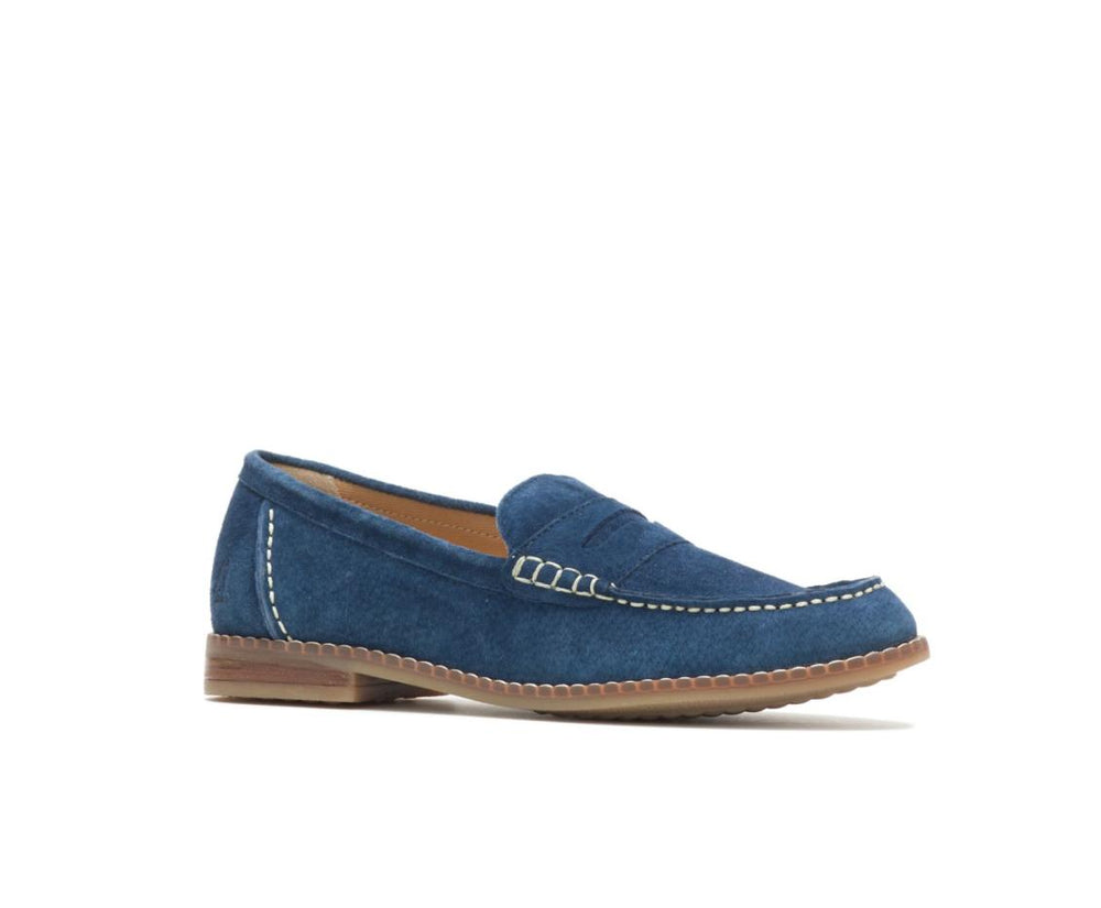 Women Flats &amp; Slip-Ons | Hush Puppies Wren Loafer Navy Suede
