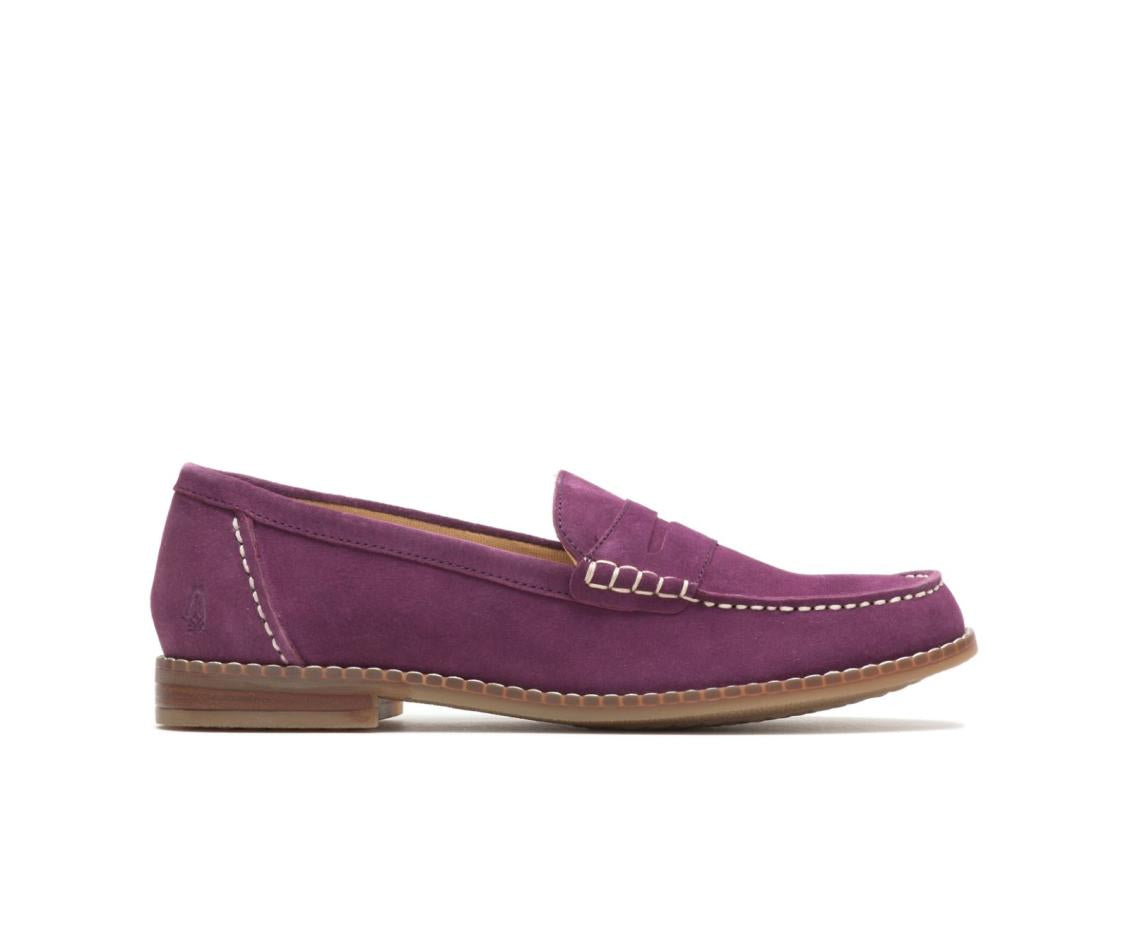 Women Flats &amp; Slip-Ons | Hush Puppies Wren Loafer Violet Suede