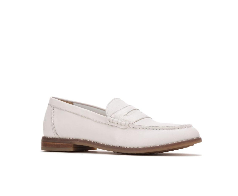 Women Loafers | Hush Puppies Wren Loafer Perfect Fit Ivory Leather