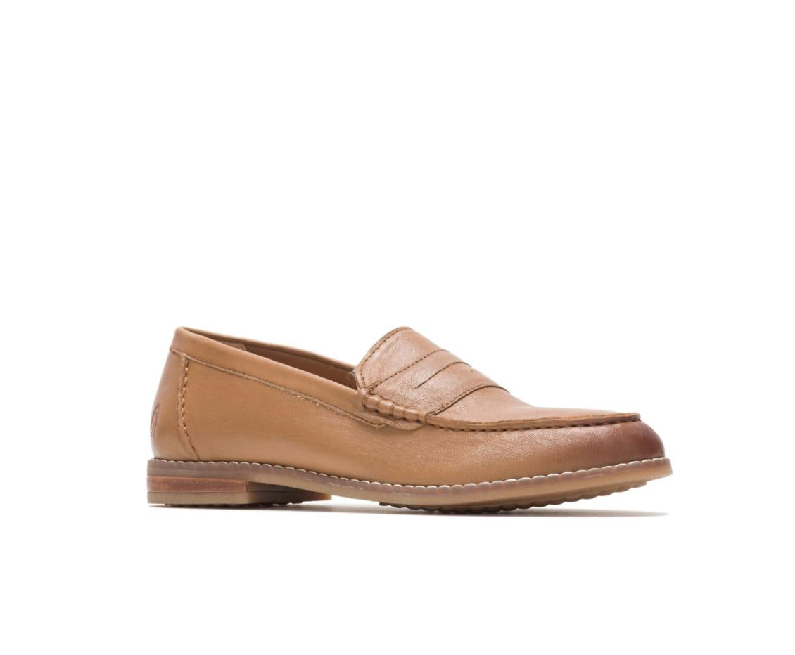 Women Loafers | Hush Puppies Wren Loafer Perfect Fit Tan Leather