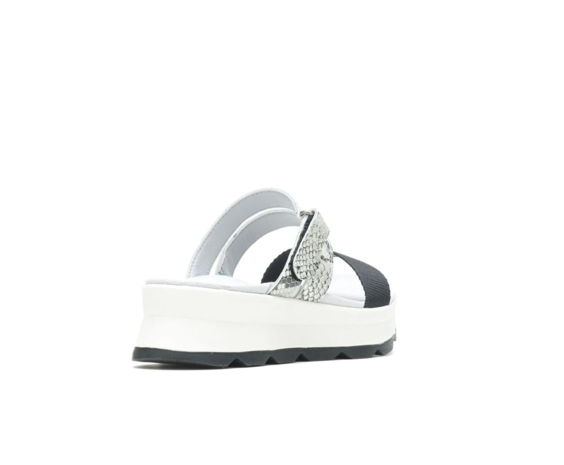Women Sandals | Hush Puppies Andi Slide Snake Leatherblack